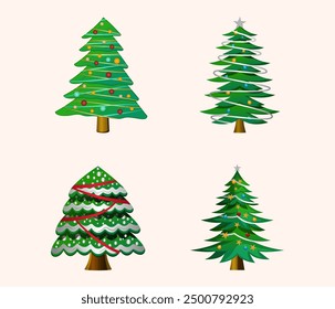 Decorative Christmas Tree Design Bundle