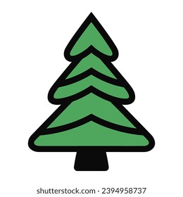 A decorative Christmas tree Vector illustration
