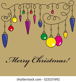 Decorative christmas vector background