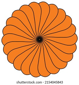 decorative chrysanthemum mandala illustration suitable for ornament
