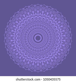 Decorative Cicle Floral Vector Shapes. Flower purple mandala. Vector illustration for design