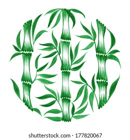 decorative circle bamboo