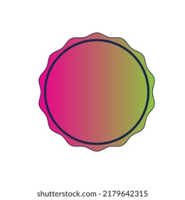 
Dibujo de la Ilustración de las Existencias de los marcos de borde de círculo decorativo