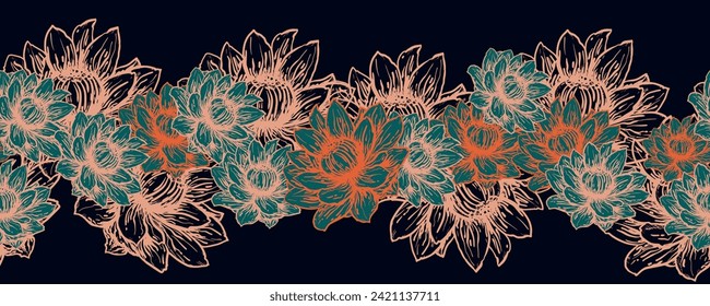 En un fondo blanco se resalta un círculo decorativo de ramas. Un patrón de hojas. Ilustración vectorial. Por la naturaleza, el medio ambiente y el diseño. Plantas dibujadas a mano, marco para una postal.