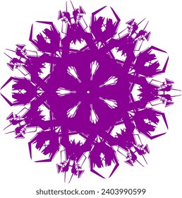 Decorative circle design vector format can be used for symbols or logos 