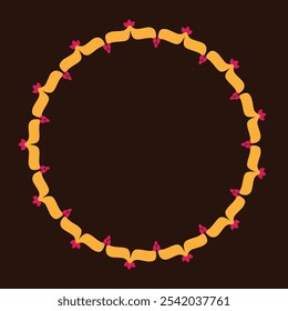 Decorative circle frame design 2 that you can use to add your photos, images, promotion, packaging design, social media posts, and many more