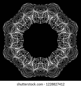 Decorative circle frame design . For mobile website, posters, online shopping, promotional material