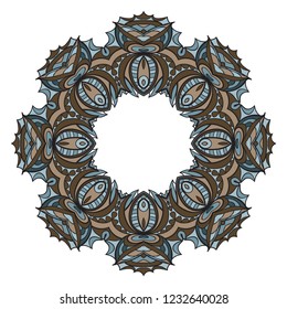 Decorative circle frame design . For mobile website, posters, online shopping, promotional material