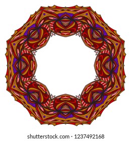 Decorative circle frame design . For mobile website, posters, online shopping, promotional material