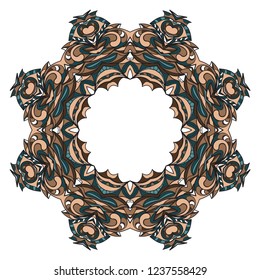 Decorative circle frame design . For mobile website, posters, online shopping, promotional material