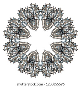 Decorative circle frame design . For mobile website, posters, online shopping, promotional material
