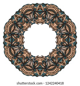 Decorative circle frame design . For mobile website, posters, online shopping, promotional material