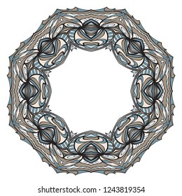 Decorative circle frame design . For mobile website, posters, online shopping, promotional material