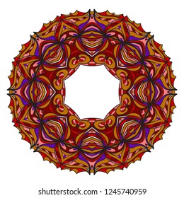 Decorative circle frame design . For mobile website, posters, online shopping, promotional material