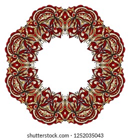 Decorative circle frame design . For mobile website, posters, online shopping, promotional material