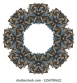 Decorative circle frame design . For mobile website, posters, online shopping, promotional material