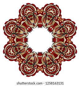 Decorative circle frame design . For mobile website, posters, online shopping, promotional material