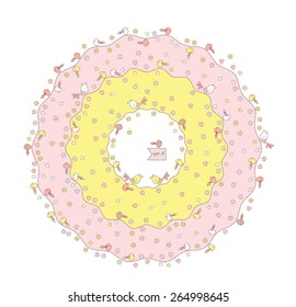 decorative circle frame for your design