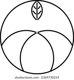 Decorative circle for minimalist logo