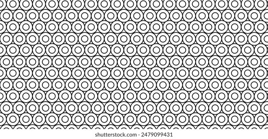 Decorative circle seamless pattern . Abstract seamless monochrome pattern for coloring. Design for wallpaper, banner, card, invitation.eps