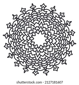  decorative circle vector background for coloring page