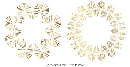 Decorative circle for your banner design, printing. Presentation, Visualization, Poster. Suitable for cosmetics design, candy, yoga, fashion, decoration. For Icon, Logo, Background, Spirals