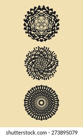 Decorative circles - design elements 