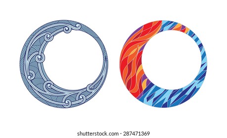 Decorative circular elements