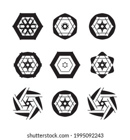 Dekoratives kreisförmiges Ornament. Kreatives Design.
