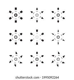 Decorative circular ornament design. Creative design.