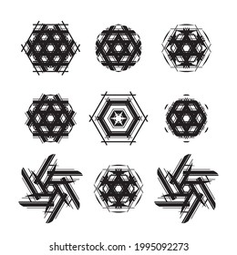 Decorative circular ornament design. Creative design.