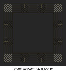 Decorative circular ornament. Geometric stylish frames. Art ornament of elements of design of luxury goods, logos, monograms. Vector illustration.