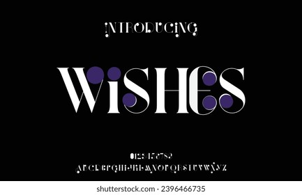 Decorative Classic Alphabet Font Typeface Elegant and Flowing Style 