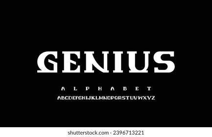 Decorative Classic Alphabet Font Typeface Elegant and Flowing Style 