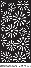 Paneles Decorativos De Patrón De Flores De Diseño Cnc