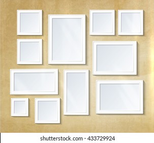 Decorative collage photo frames.