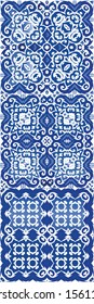 Decorative color ceramic azulejo tiles. Vector seamless pattern concept. Graphic design. folk ethnic ornament for print, web background, surface texture, towels, pillows, wallpaper.