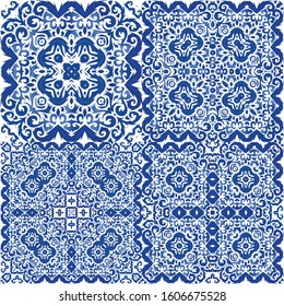 Decorative color ceramic azulejo tiles. Universal design. Vector seamless pattern trellis. folk ethnic ornament for print, web background, surface texture, towels, pillows, wallpaper.