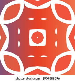 Decorative color ceramic talavera tiles. Vector seamless pattern template. Creative design. Red folk ethnic ornament for print, web background, surface texture, towels, pillows, wallpaper.