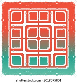 Decorative color ceramic talavera tiles. Vector seamless pattern poster. Colored design. Red folk ethnic ornament for print, web background, surface texture, towels, pillows, wallpaper.