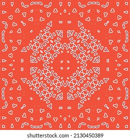 Decorative color ceramic talavera tiles. Vector seamless pattern collage. Original design. Red folk ethnic ornament for print, web background, surface texture, towels, pillows, wallpaper.