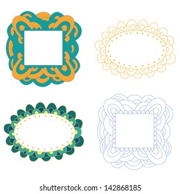 The decorative color frames