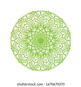 decorative color gradient mandala ornament