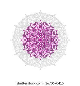 decorative color gradient mandala ornament