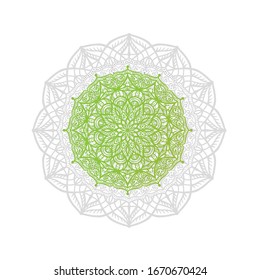 decorative color gradient mandala ornament