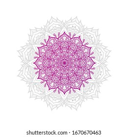 decorative color gradient mandala ornament