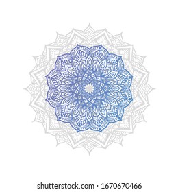 decorative color gradient mandala ornament