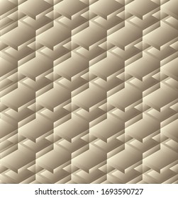 Decorative color grid or wall pattern with quadrangular shapes. 3d sample design. Abstract background for mobile