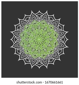 decorative color mandala wall ornament