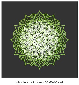 decorative color mandala wall ornament